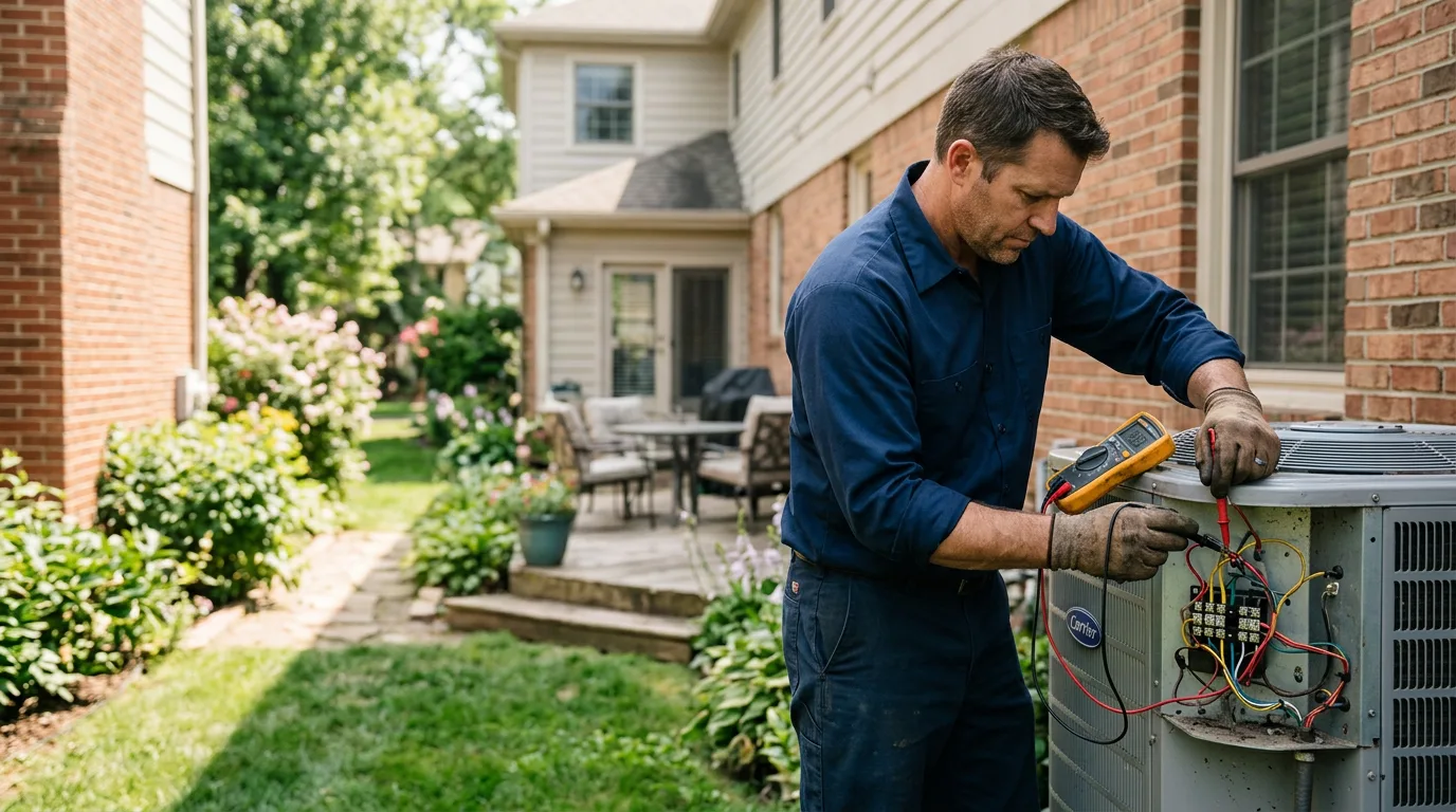 HVAC technician working near Hawthorn, PA